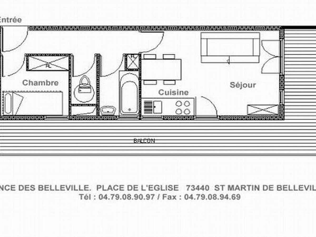 Appartement Cosy Au Pied Des Pistes Avec Parking Et Balcon, 4 Pers, Centre Village - Fr-1-344-1077 Saint-Martin-de-Belleville Exterior foto